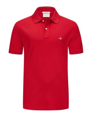 Poloshirt in Piqué-Qualität mit Logo-Stickerei, Regular Fit