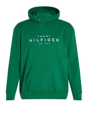 Hoodie mit Label-Print auf der Vorderseite