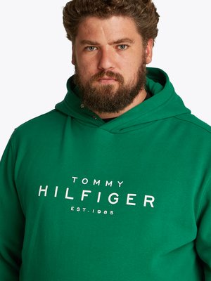 Hoodie mit Label-Print auf der Vorderseite