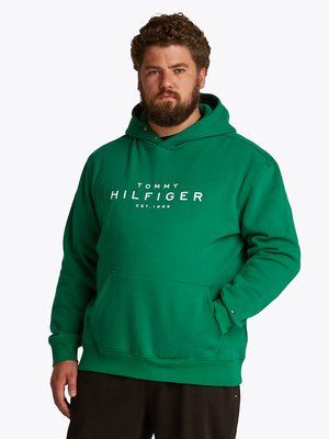 Hoodie mit Label-Print auf der Vorderseite