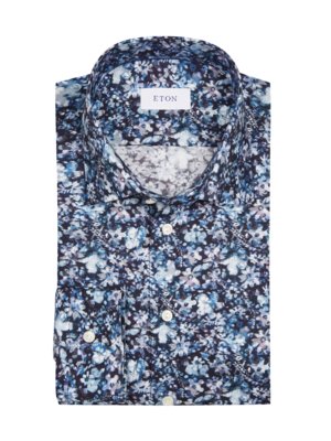 Chemise en sergé Signature avec imprimé all-over floral, classic fit