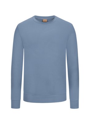 Unifarbenes Sweatshirt in Jersey-Qualität 