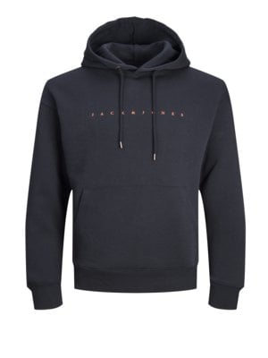 Hoodie met rubberen logoprint