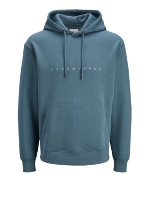 Hoodie met rubberen logoprint