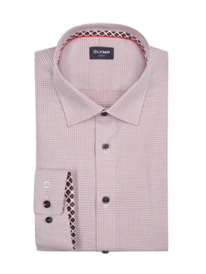 Shirt with stretch and textured pattern, Luxor, Modern Fit