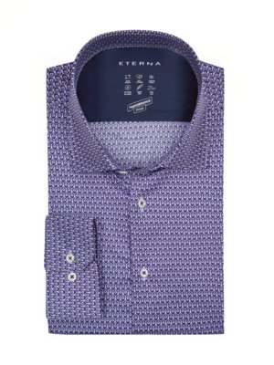 Chemise stretch à motif avec lyocell, chemise performance