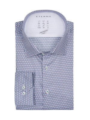 Chemise stretch à motif avec lyocell, chemise performance