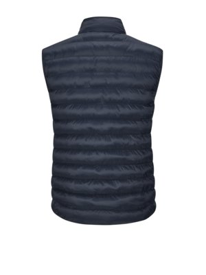 Opbergbare gewatteerde bodywarmer met logo-borduursel