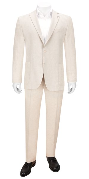 Partially lined suit separates linen suit