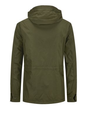 Field jacket with integrated hood