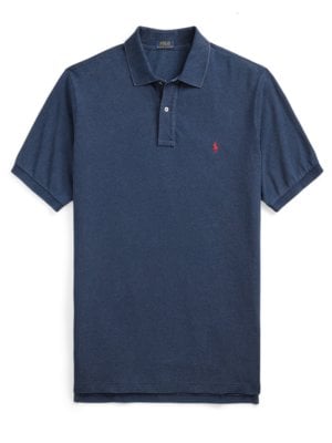 Polo shirt in a washed denim look