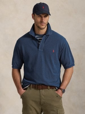 Polo à l'aspect Denim délavé