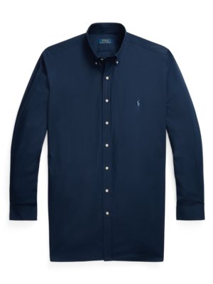 Chemise en qualité stretch avec logo brodé