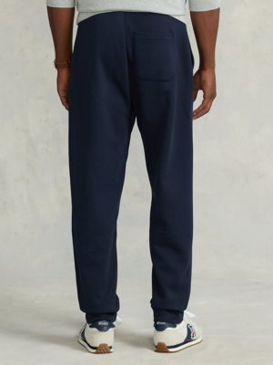 Jogging bottoms with embroidered polo rider