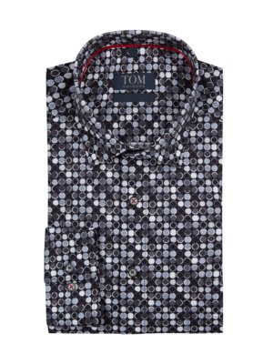 Non-iron shirt with graphic dots, Comfort Fit