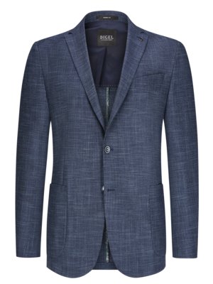 Veste blazer partiellement doublée avec coudières, Modern Fit