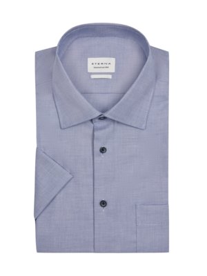 Short-sleeved shirt with fine pattern, modern fit
