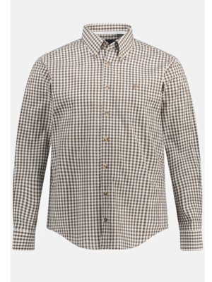 Traditional shirt with check pattern and breast pocket