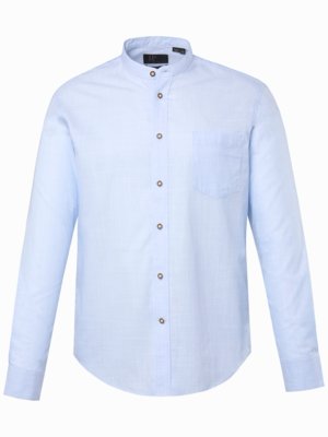 Traditional shirt with standing collar