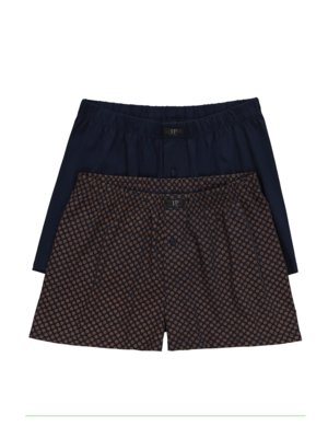 Boxer shorts with jersey fabric