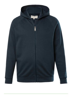 Sweatjacke in Piqué-Qualität aus Bio-Baumwolle