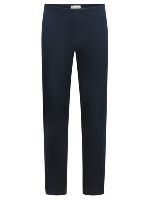 Jogging bottoms in elastic piqué material