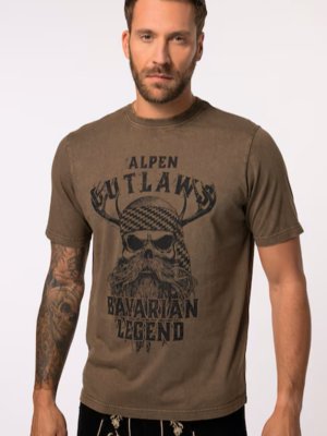 T-shirt met alpine print