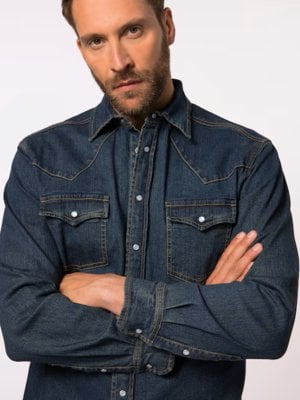 Chemise denim au look vintage