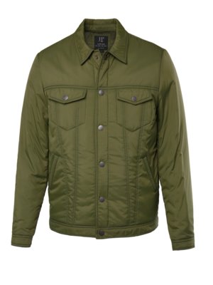 Blouson au look surchemise avec motif surpiqué