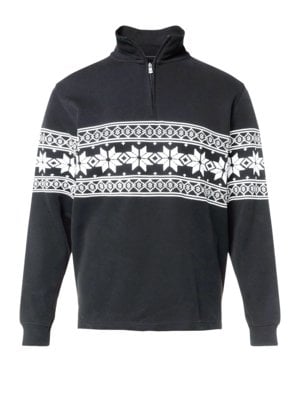 Sweat troyer with printed Norwegian pattern 