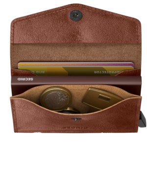 Geldbeutel aus Leder, mit Cardprotector