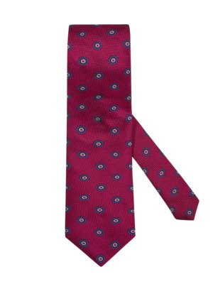 Tie with silk content and textured pattern