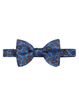 Patterned silk bow tie with a neck width of 54 cm