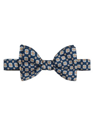 Patterned silk bow tie with a neck width of 54 cm