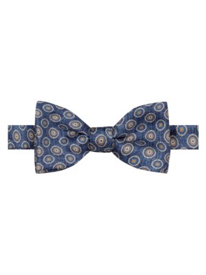 Patterned silk bow tie with a neck width of 54 cm