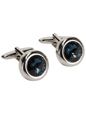 Cufflinks with gemstone inserts