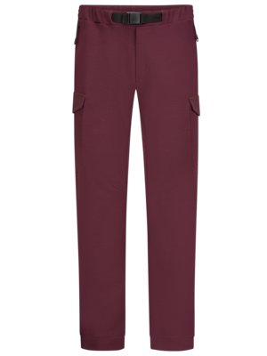 Sweatpants with cargo pockets and modal content