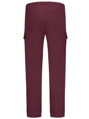 Sweatpants with cargo pockets and modal content