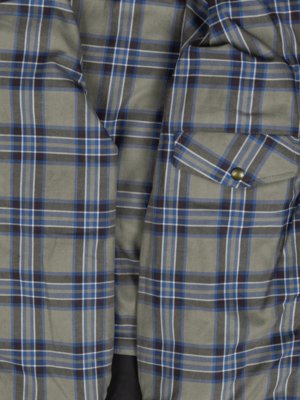Jacke Racemaster aus gewachster Baumwolle mit Tartanfutter