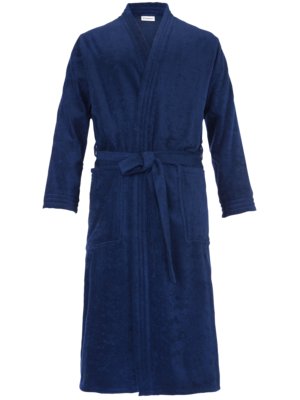 Dressing gown in terrycloth fabric