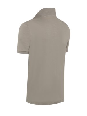Glattes Poloshirt aus Baumwolle in Jersey-Qualität