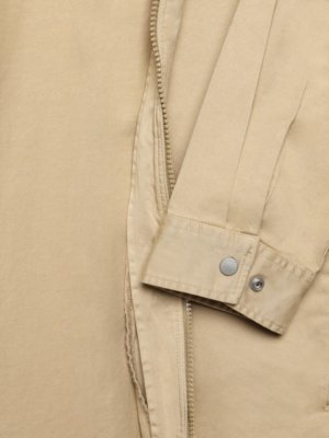 Overshirt mit dezenter Twill-Struktur und Zip