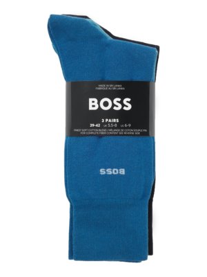 3er-Pack Socken aus einem leicht elastischen Baumwoll-Mix
