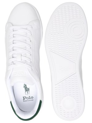 Low-Top-Sneaker aus Glattleder mit Logo-Stickerei