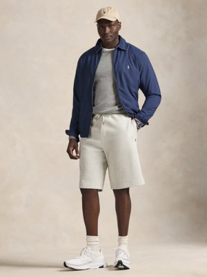 Sweatshorts aus einem Baumwoll-Mix mit Logo-Stickerei