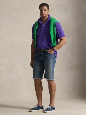 Piqué-Poloshirt aus Baumwolle mit Logo-Stickerei