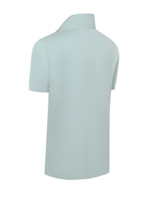Smooth cotton polo shirt in jersey quality