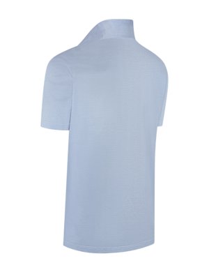 Solid-colored polo shirt made of soft cotton