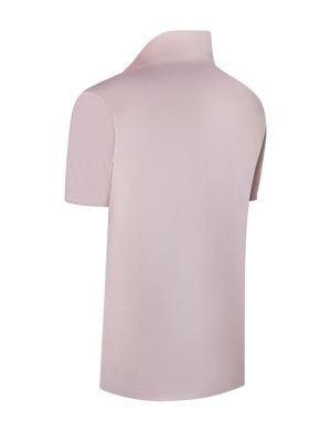 Solid-colored polo shirt made of soft cotton