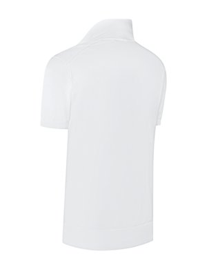Smooth knit polo shirt made of soft cotton